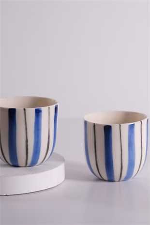 Sude Blue White Ceramics  Mug