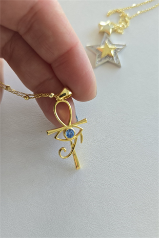 Seen By Seda Ankh Eye Necklace SN-2074