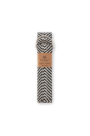 Nui Yoga Black Zebra Patterned Carrying Strap
