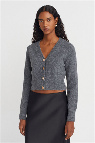 Gray Cardigan 