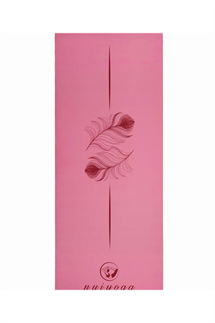 Nui Yoga 100% Natural Non-Slip 5 mm Pink Yoga & Pilates Mat