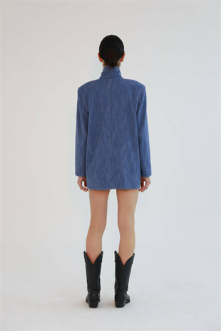 Zoe Clothing Denim Blazer Jacket