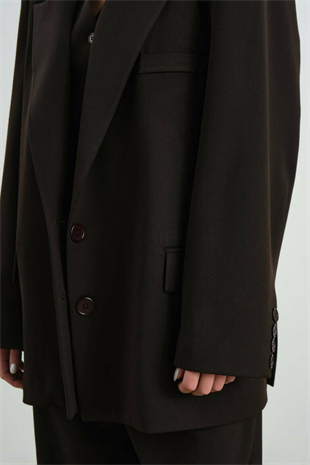 Zoe Clothing Brown Blazer Jacket