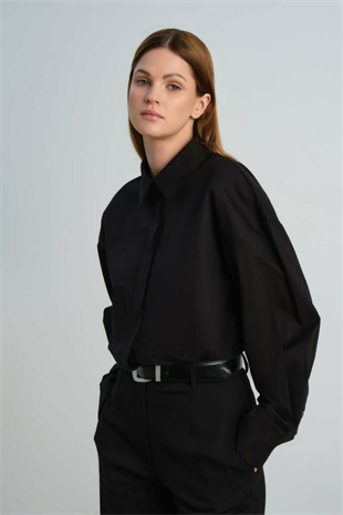 Zoe Clothing Black Oversize Shirt
