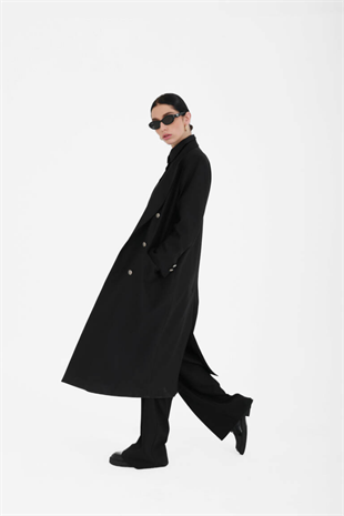 Zoe Long Coat Black