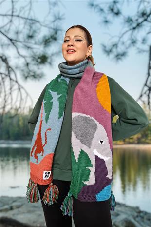 Zone Design El Örgüsü Atkı  |  Tropiko