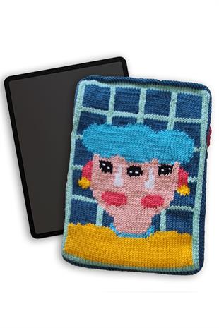 Zone Design Hand-Knitted Laptop / Tablet Sleeve - Mixed Minds