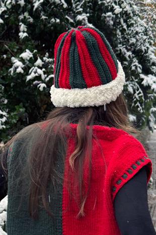 Zone Design Hand-Knitted Hat | Hohoho