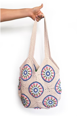 Zone Design Knitted Bag - Bud