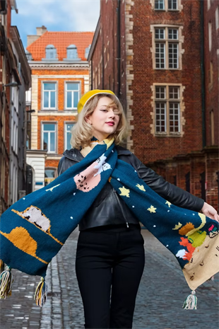 Zone Design Küçük Prens El Örgüsü Atkı