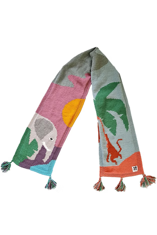 Zone Design Tropiko El Örgüsü Atkı Şal
