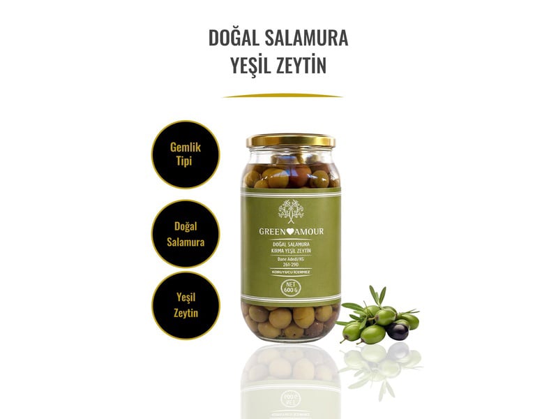 Gemlik Tipi Kırma Yeşil Zeytin