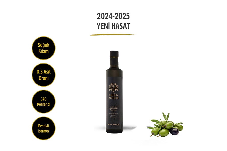 Yüksek Polifenollü Zeytinyağı