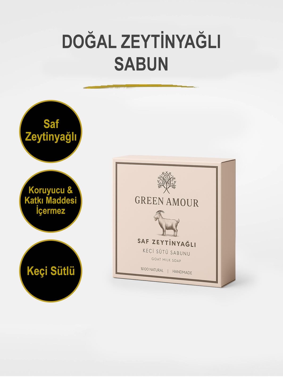 Keçi Sütlü Doğal Zeytinyağlı Sabun