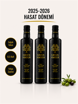 6 Adet %100 Natürel Sızma Zeytinyağı Soğuk Sıkım 500 ml