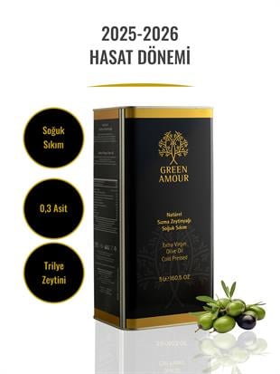 erken hasat soğuk sıkım zeytinyağı, 0,4 Asit 5 lt %100 Natürel Sızma Zeytinyağı
