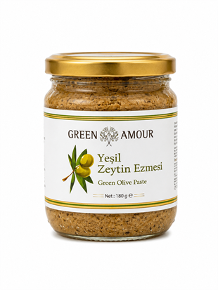 Green Amour Yeşil Zeytin Ezmesi 