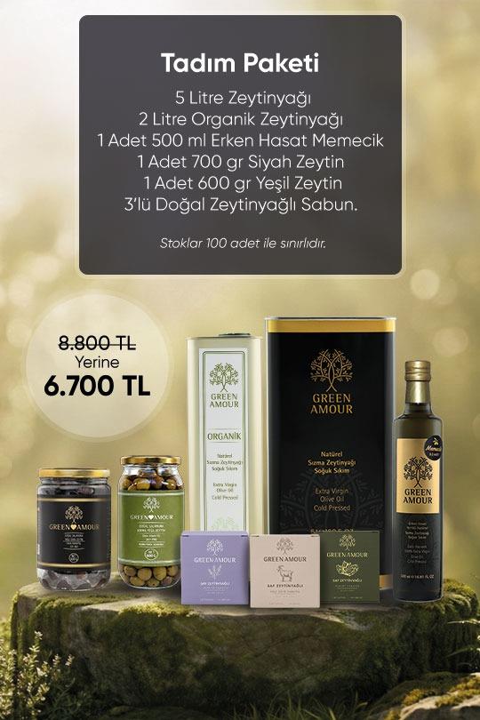 Lezzetli sağlıklı ödüllü zeytinyağı zeytin ve doğal sabun paketi