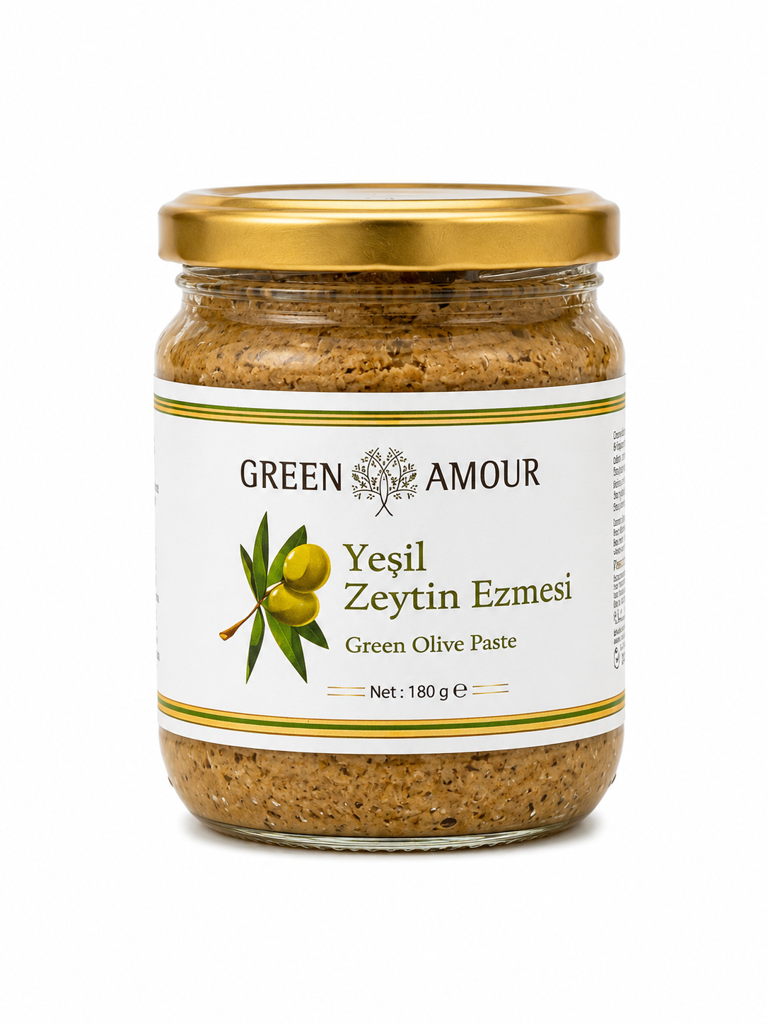 Green Amour Yeşil Zeytin Ezmesi 