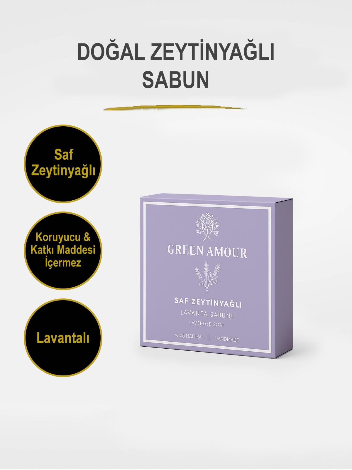 Lavantalı Doğal Zeytinyağlı Sabun