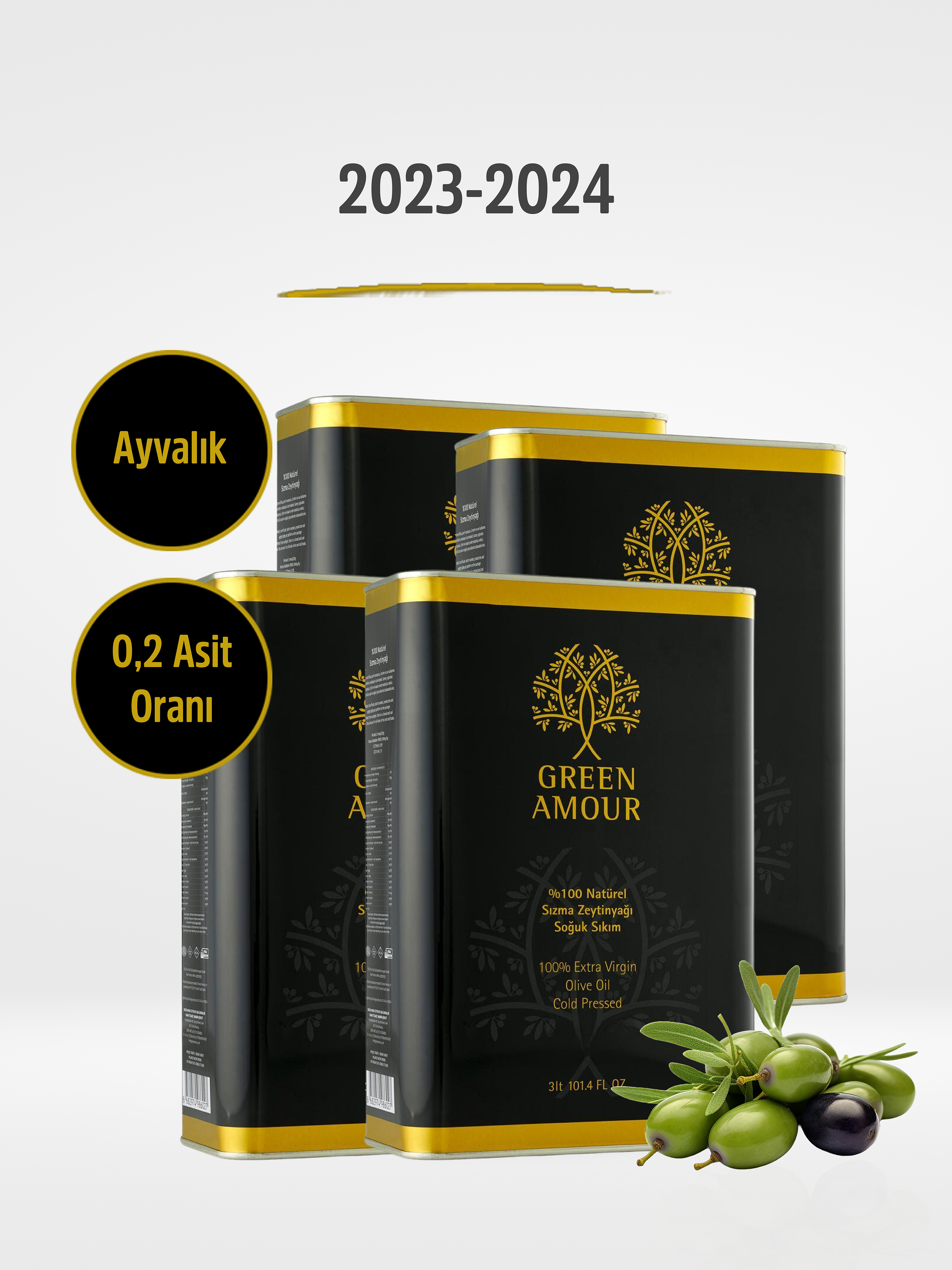 Soğuk Sıkım, Ayvalık 0,2 Asit 12 LT Avantaj Paket %100 Natürel Sızma Zeytinyağı