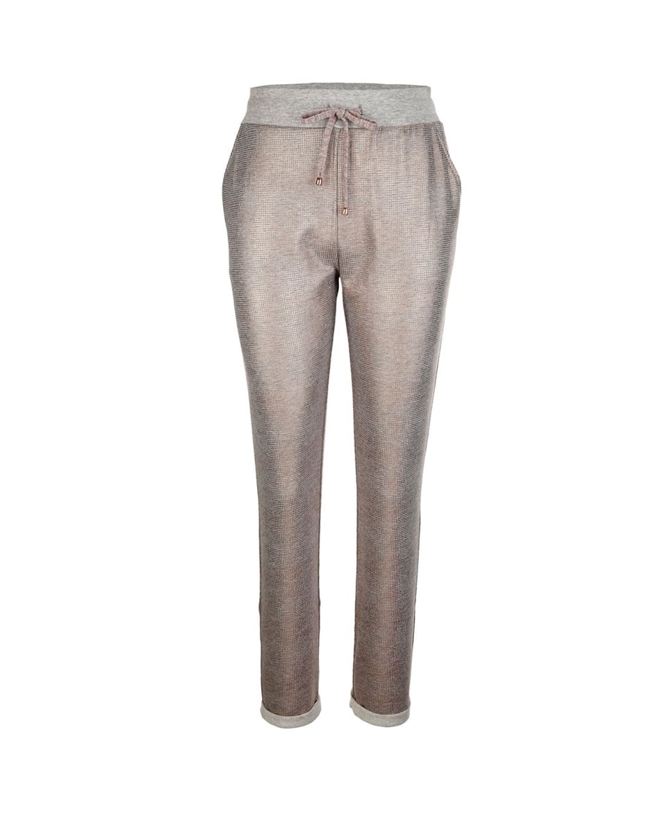 Bronz Baskılı Jog Pantolon - Gri