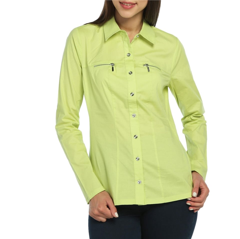 Fermuarlı Gömlek - Kiwi