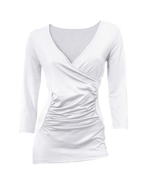 3/4 Kollu Tişört - Beyaz