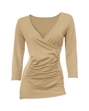 3/4 Kollu Tişört - Camel