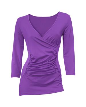 3/4 Kollu Tişört - Lila