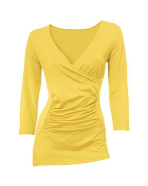 3/4 Kollu Tişört - Sarı