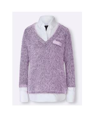 Gömlek ve Kazak - Gül Kurusu