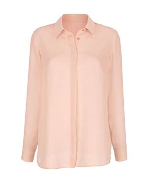 Şifon Gömlek - Şeftali