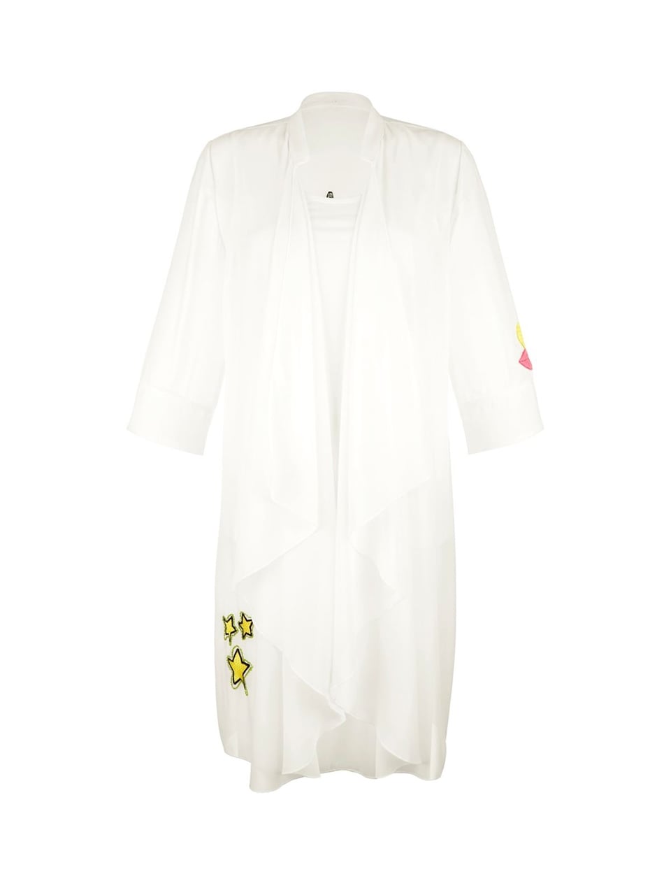  2 Parça Uzun Bluz - Beyaz