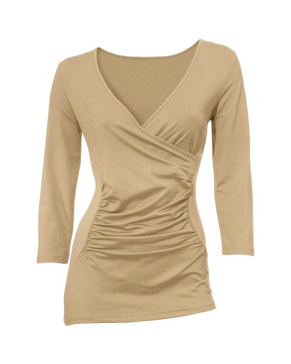 3/4 Kollu Tişört - Camel