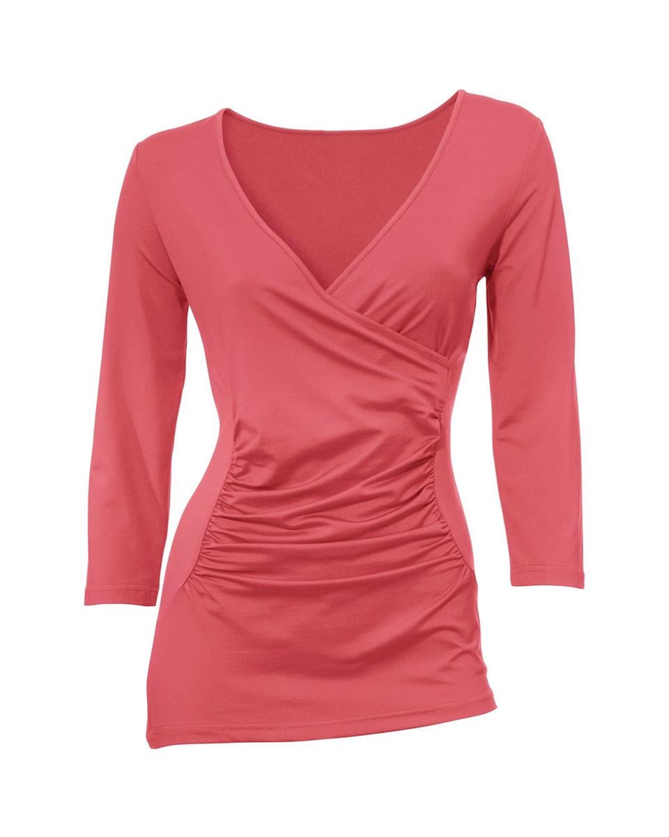 3/4 Kollu Tişört - Narçiçeği