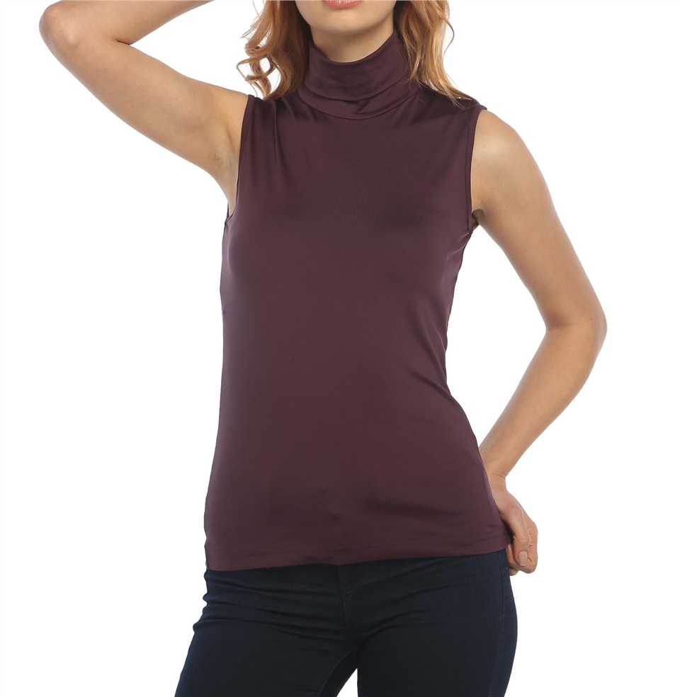 Basic Boğazlı Üst - Bordo