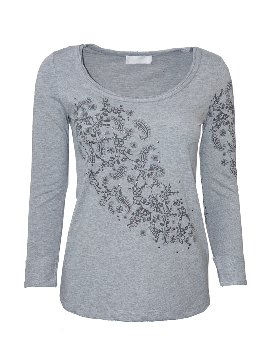 Baskılı Tişört - Gri