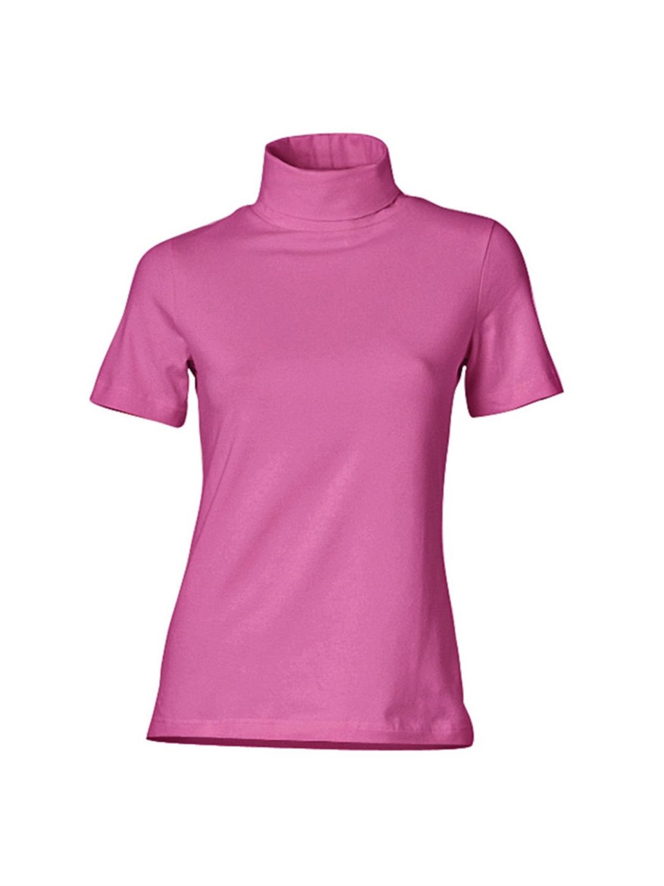 Boğazlı Tişört - Pembe