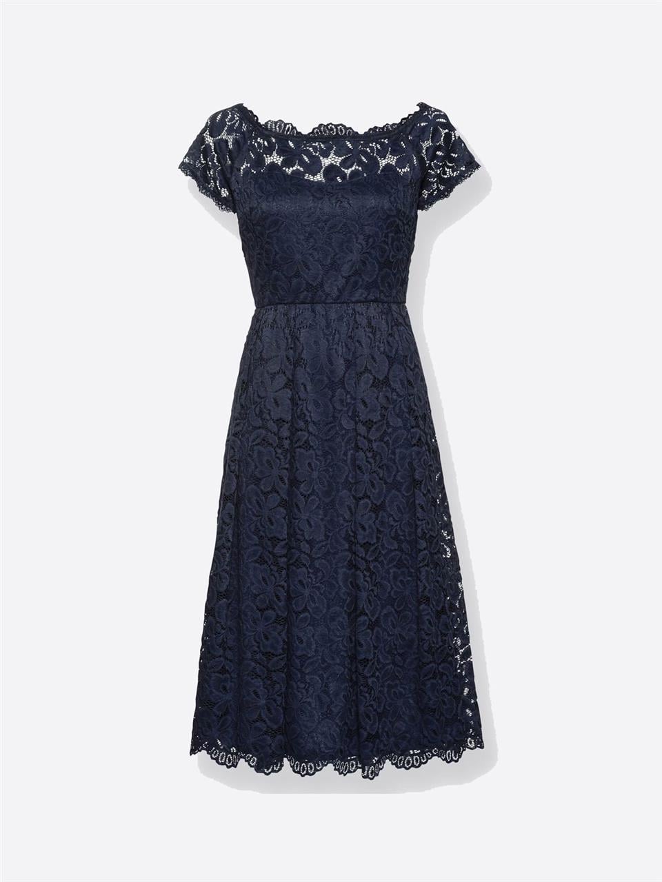 Dantelli Elbise - Lacivert