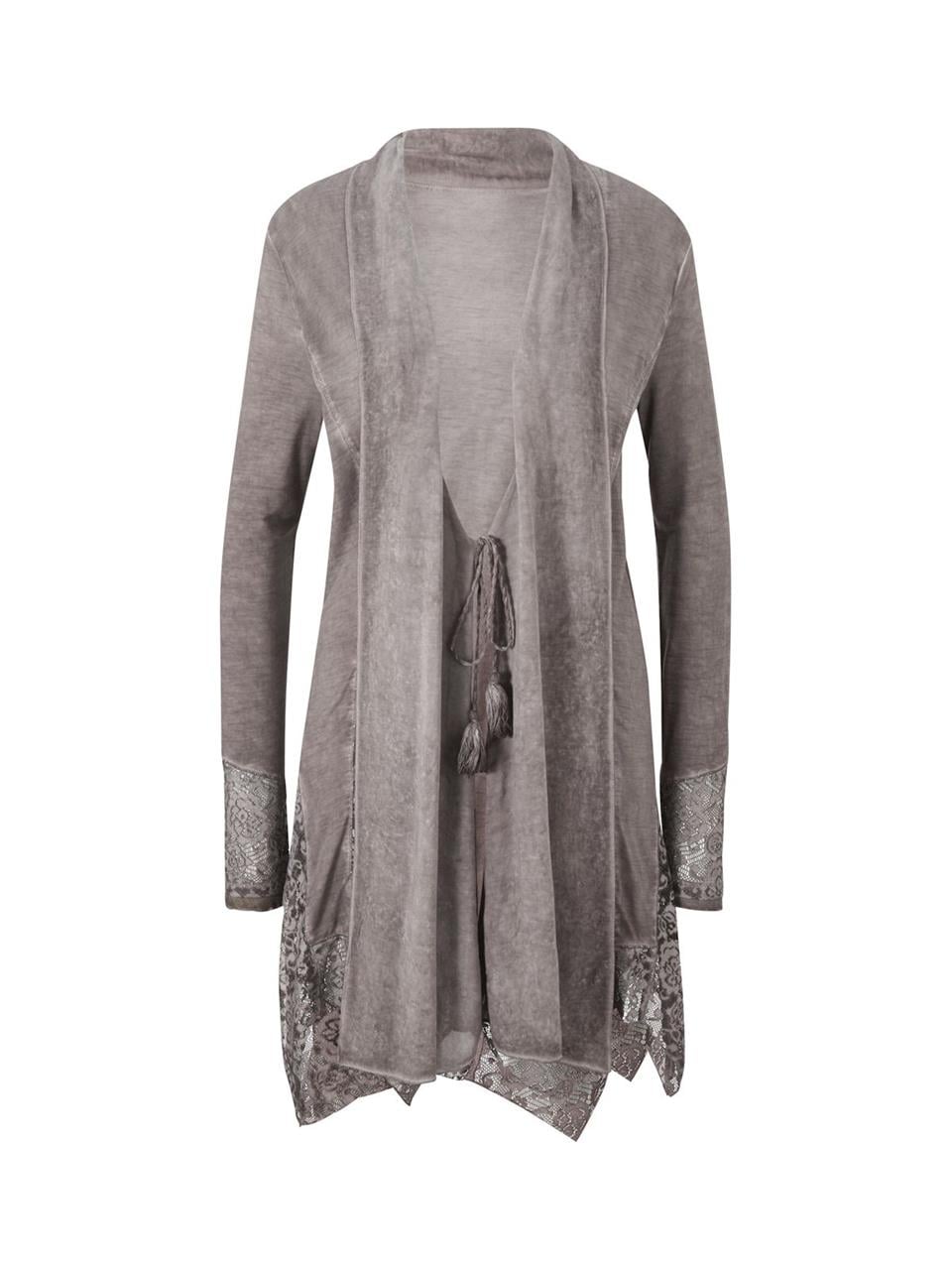 Dantelli Hırka - Vizon