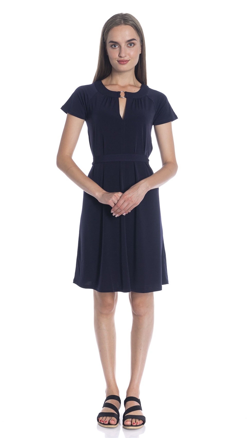 Jersey Elbise - Lacivert