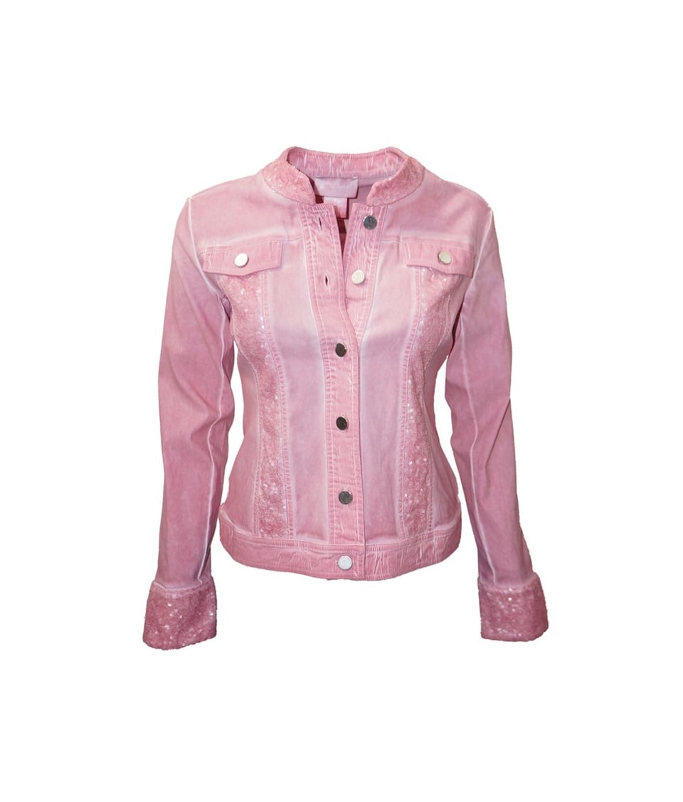 Payetli Ceket - Pembe