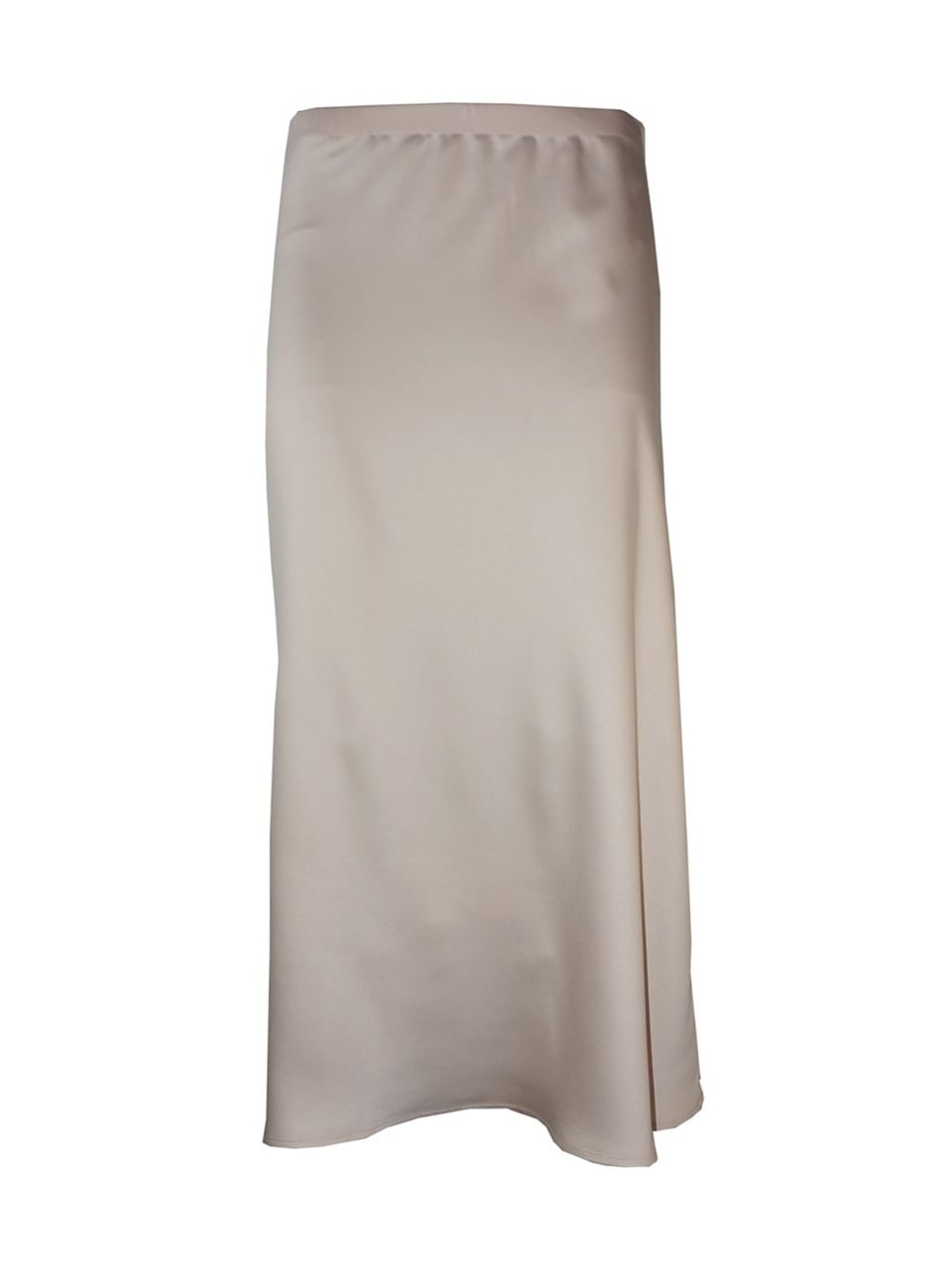 Saten Uzun Etek - Kum