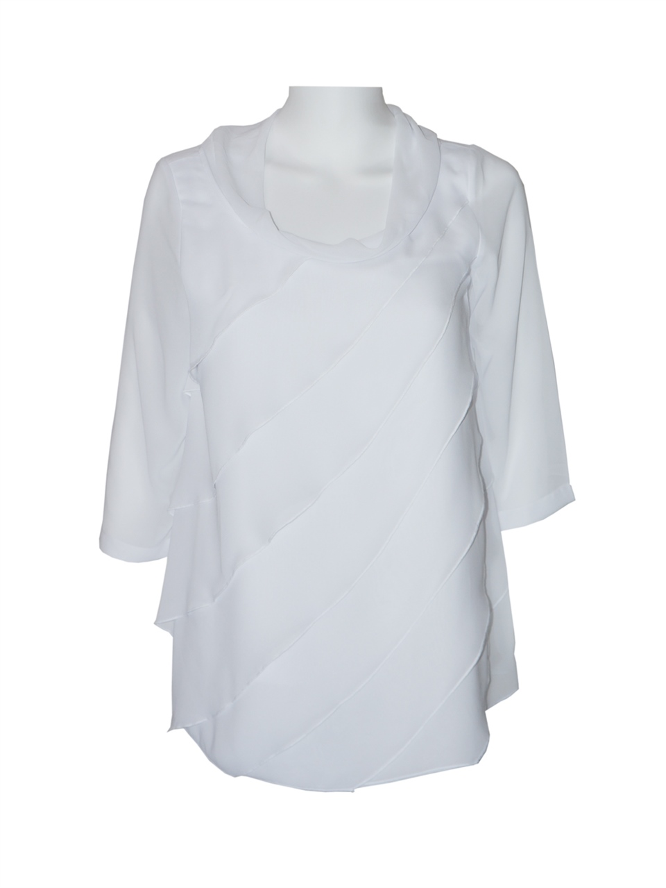 Şifon Bluz - Kırık Beyaz