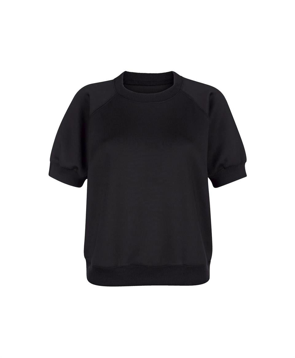 Yuvarlak Yaka Tişört - Siyah
