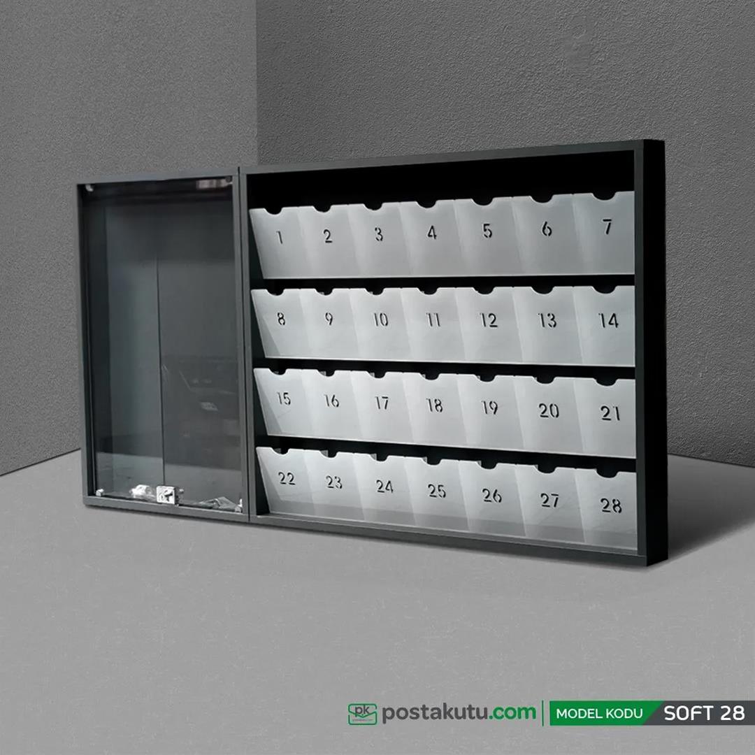 Soft 28 Dairelik Apartman İlan Panosu ve Posta Kutusu