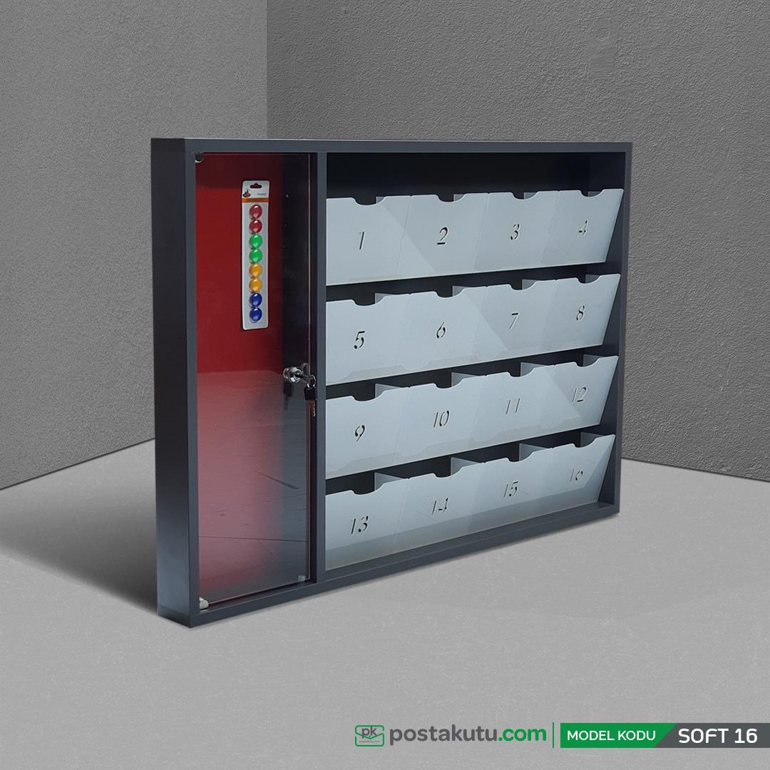 Soft 15-16 Dairelik Apartman İlan Panosu ve Posta Kutusu