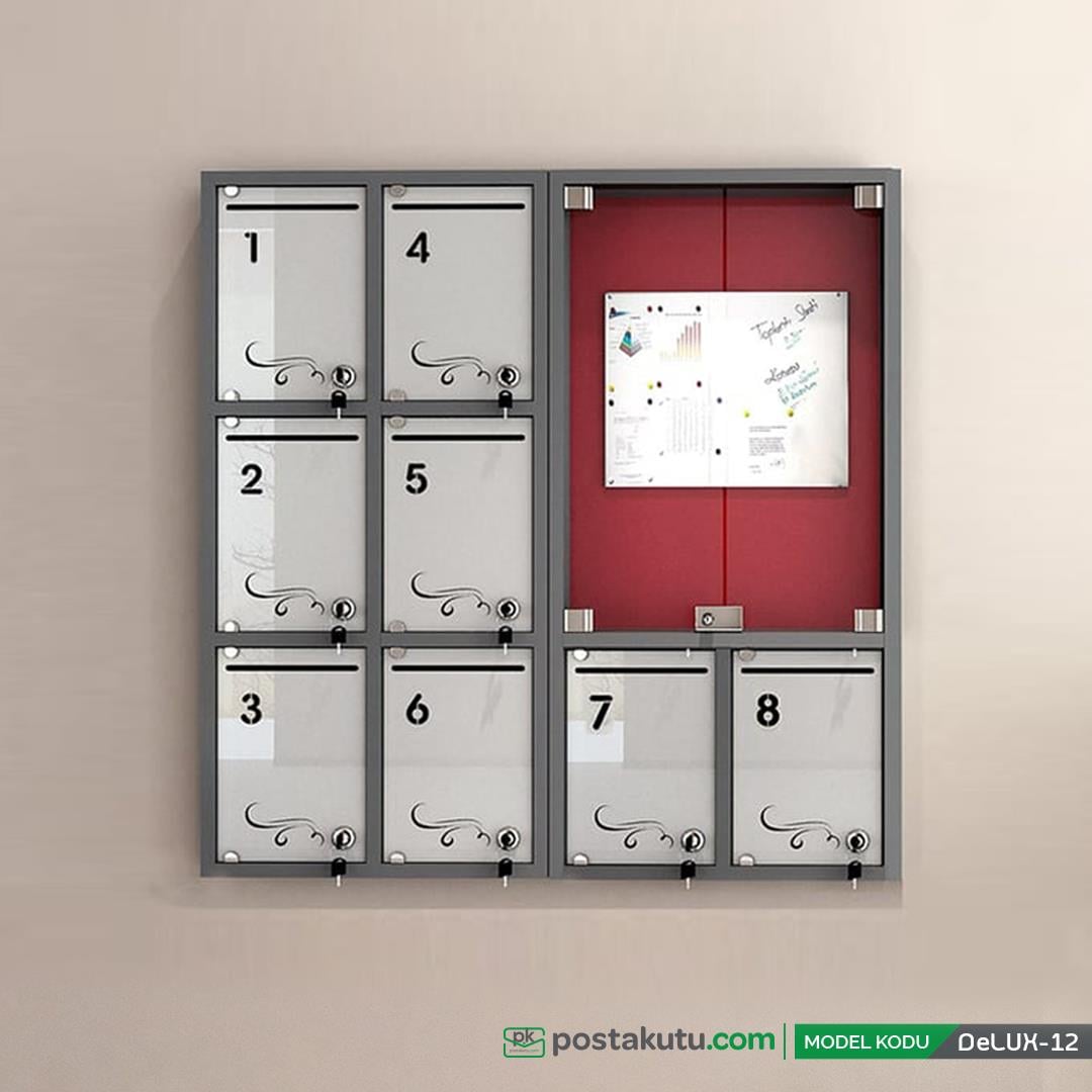 8 Dairelik Apartman İlan Panosu ve Posta Kutusu