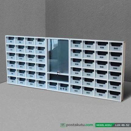 Lux 50-52 Dairelik Kilitsiz Apartman İlan Panosu ve Posta Kutusu